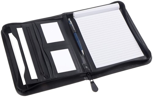 Schrijfmap Rillstab Excellent deluxe A5 lederlook zwart-2