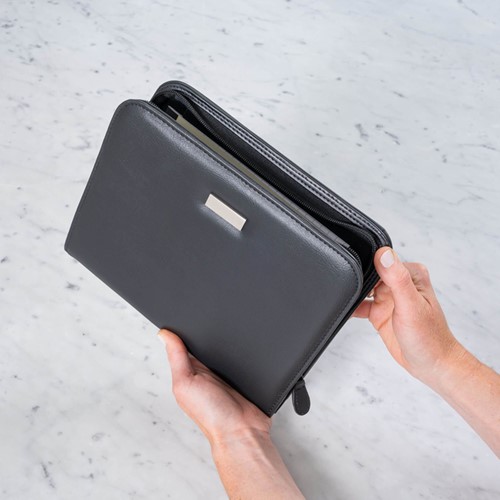 Schrijfmap Rillstab Excellent deluxe A5 lederlk zw 1 Stuk-3