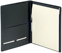 Schrijfmap van der Spek leer licht generfd zwart 1 Stuk