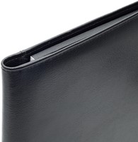 Schrijfmap van der Spek leer licht generfd zwart 1 Stuk-3