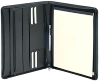 Schrijfmap van der Spek A4 + rits leer met nerf zw 1 Stuk