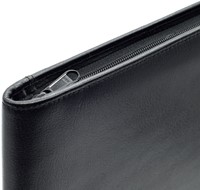 Schrijfmap van der Spek A4 + rits leer met nerf zw 1 Stuk-3