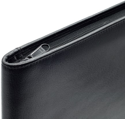 Schrijfmap van der Spek A4 + rits leer met nerf zw 1 Stuk-3