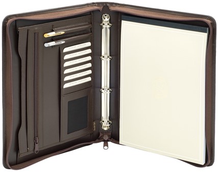 Schrijfmap vd Spek A4 4-r O-mech + rits br 1 Stuk