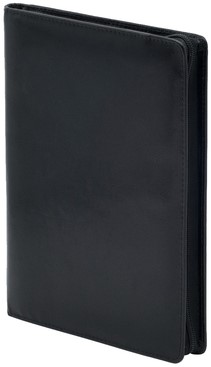 Schrijfmap van der Spek A5 buffelleer + rits zwart 1 Stuk-2