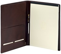 Schrijfmap van der Spek A4 buffelleer bruin 1 Stuk