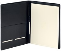 Schrijfmap van der Spek A4 buffelleer zwart 1 Stuk