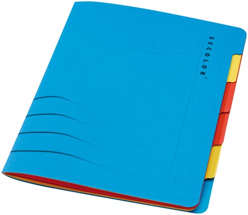Sorteermap Secolor sixtab 6 tabbladen recy bl 1 Stuk