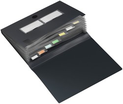 Sorteermap HF2 met 7 vakken zwart 1 Stuk
