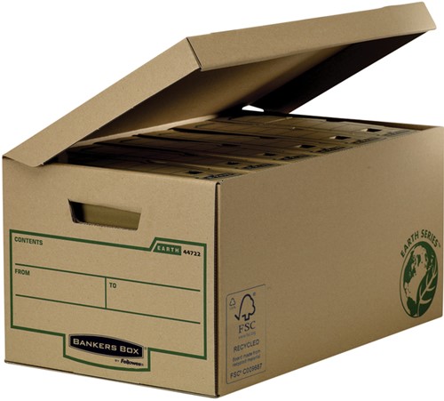 Opbergdoos Bankers Box Earth flip top bruin 1 Stuk-2