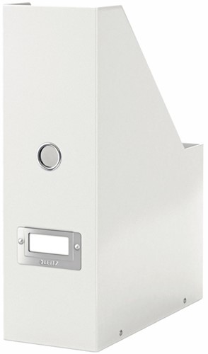 Tijdschriftencassette Leitz WOW click & store gerecycled karton wit-1