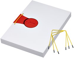 Archiefbinder JalemaClip Pli-fix geel 100 stuks 100 Stuk