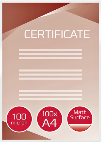 Lamineerhoes GBC A4 2x100micron mat 100 Stuk-2