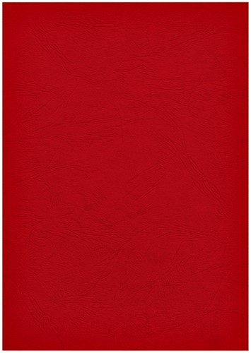 Voorblad Fellowes A4 lederlook rood 100 Stuk-2