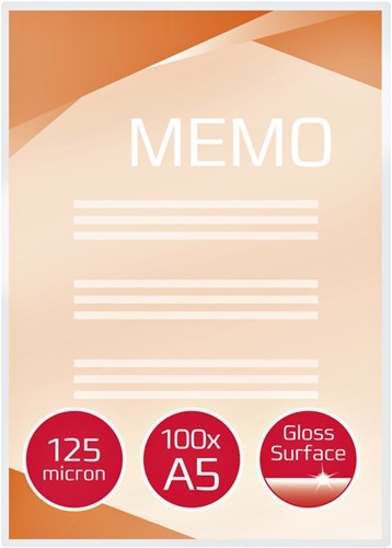 Lamineerhoes GBC A5 2x125micron 100 Stuk-2