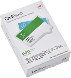 Lamineerhoes GBC kaarthoes 65x95mm 2x125mic 100 Stuk