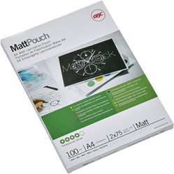 Lamineerhoes GBC A4 2x75micron mat 100 Stuk