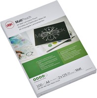 Lamineerhoes GBC A4 2x125micron mat 100 Stuk