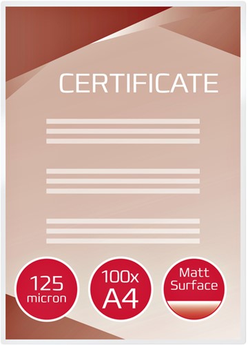 Lamineerhoes GBC A4 2x125micron mat 100 Stuk-2