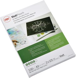 Lamineerhoes GBC A3 2x125micron mat 100 Stuk