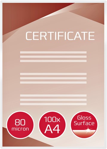 Lamineerhoes GBC A4 2x80micron 100 Stuk-2