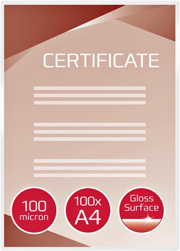 Lamineerhoes GBC A4 2x100micron 100 Stuk-2