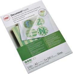 Lamineerhoes GBC A3 2x100micron 100 Stuk