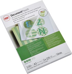 Lamineerhoes GBC A3 2x125micron 100 Stuk