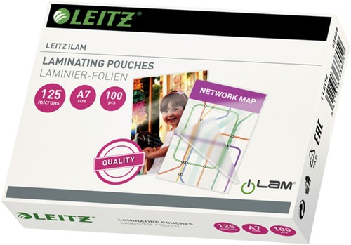 Lamineerhoes Leitz iLAM A7 2x125micron EVA 100 Stuk