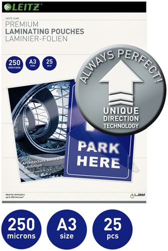 Lamineerhoes Leitz iLAM A3 2x250micron UDT 25stuks 25 Stuk-2