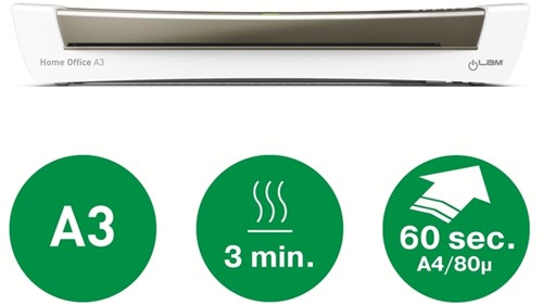 Lamineermachine Leitz iLAM Home Office A3 grijs 1 Stuk-3