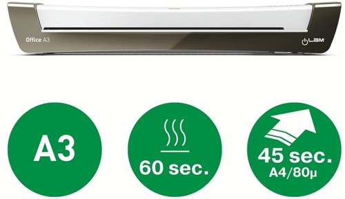 Lamineermachine Leitz iLAM Office A3 zilver 1 Stuk-3