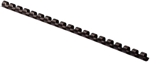 Bindrug Fellowes 6mm 21rings A4 zwart 100 stuks-2