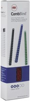 Bindrug GBC 16mm 21rings A4 blauw 100 Stuk