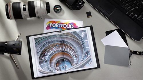 Showmap Rillstab A5 1 kanaals 10 tassen zwart 1 Stuk-3