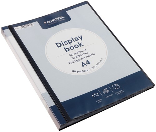 Showmap Europel Frontview A4 30 tassen antraciet 1 Stuk