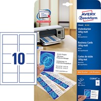 Visitekaart Avery C32010-25 85x54mm 185gr 250 stuks-2