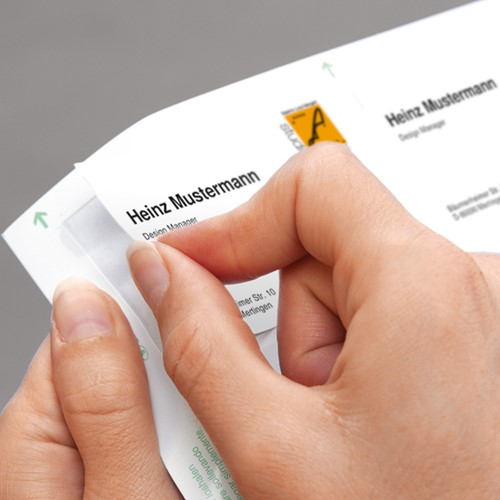 Visitekaart Sigel 85x55 blanco 225gr ronde hoek wt 10 Vel-1