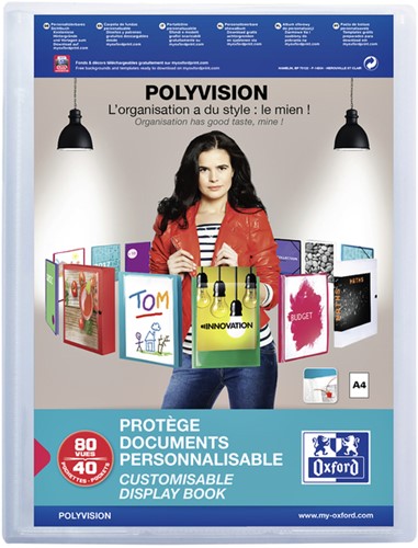 Showalbum Oxford Polyvision A4 40tas PP tr 1 Stuk