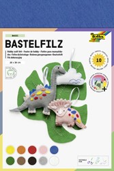 Vilt Folia 20x30cm 150gr 10 vel assorti kleuren 10 Vel