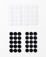 Klittenband Folia rond 2cm 15st zwart 15st wit 30 Stuk-2