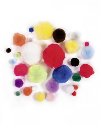 Pompon Folia 30st diverse kleuren en afmetingen 30 Stuk-2