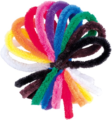 Chenilledraad Folia 50cmx8mm 10 stuks assorti 10 Stuk-2