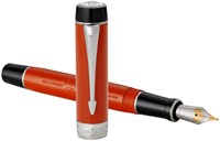 Vulpen Parker Duofold Classic 18k CT M lak rood 1 Stuk-3
