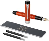Vulpen Parker Duofold Classic 18k CT M lak rood 1 Stuk-1