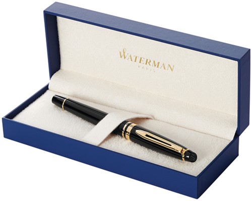 Vulpen Waterman Expert GT F lak zwart 1 Stuk-2