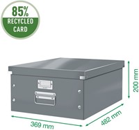 Opbergdoos Leitz Click & Store WOW groot 369x200x482mm zwart-2