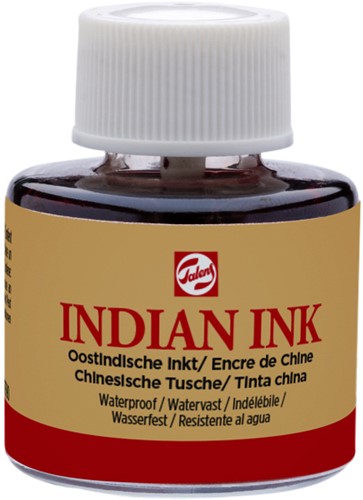 Oost Indische inkt Talens 11ml zwart 1 Stuk