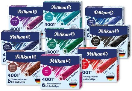 Inktpatroon Pelikan 4001 turquoise 6 stuks-2