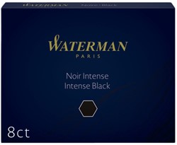 Inktpatroon Waterman nr23 lang zwart 8 Stuk